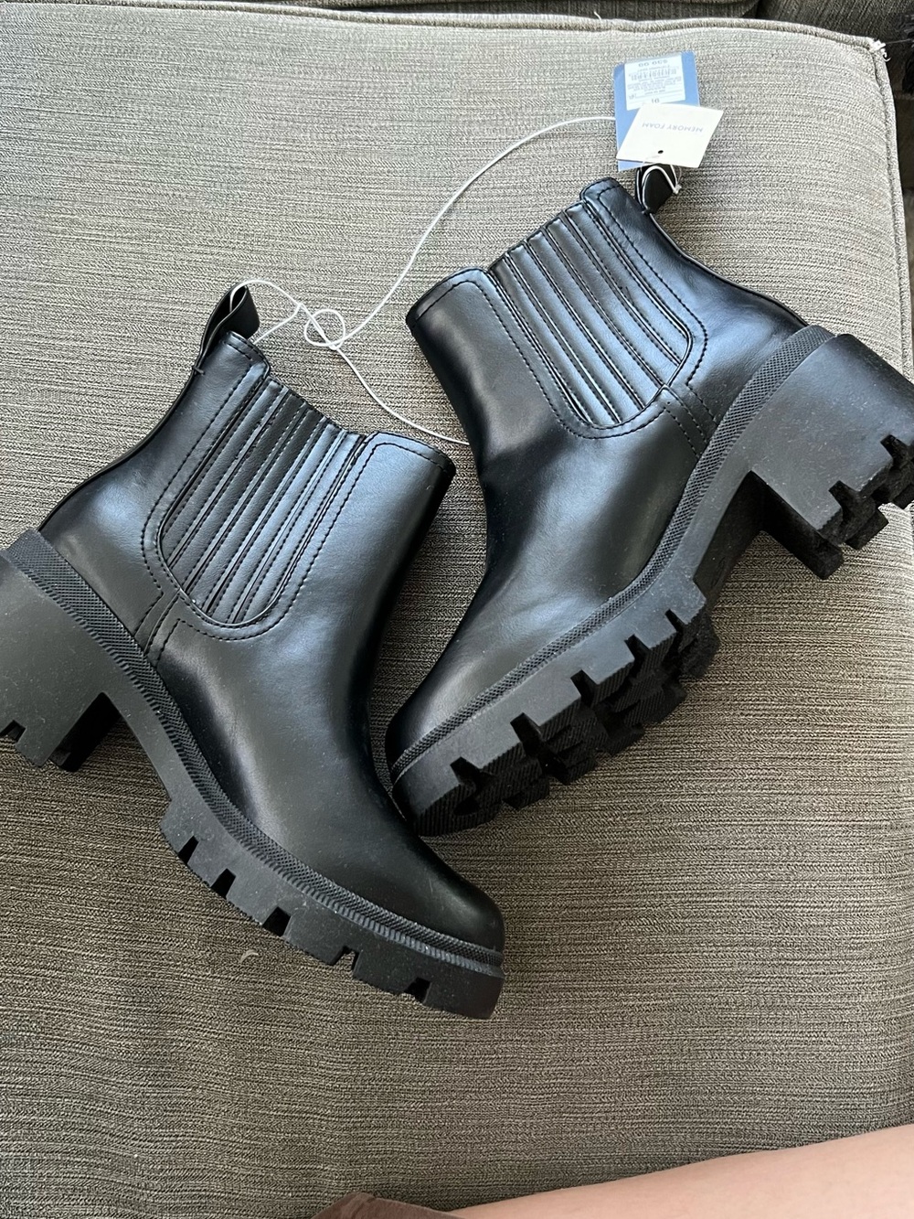 Chunky Black Chelsea Boot - Women's Fashion Ankle Boot